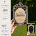 Antique French Engraving “Petit à Petit” in Ornate Silver Frame | Early 1900s Children’s Illustration