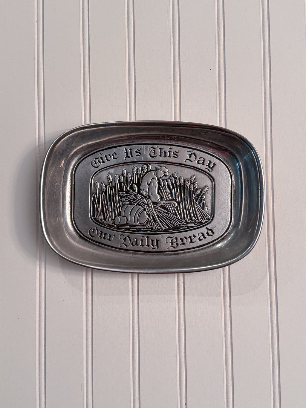 Wilton Armetale “Our Daily Bread” Tray | Vintage Bread Tray