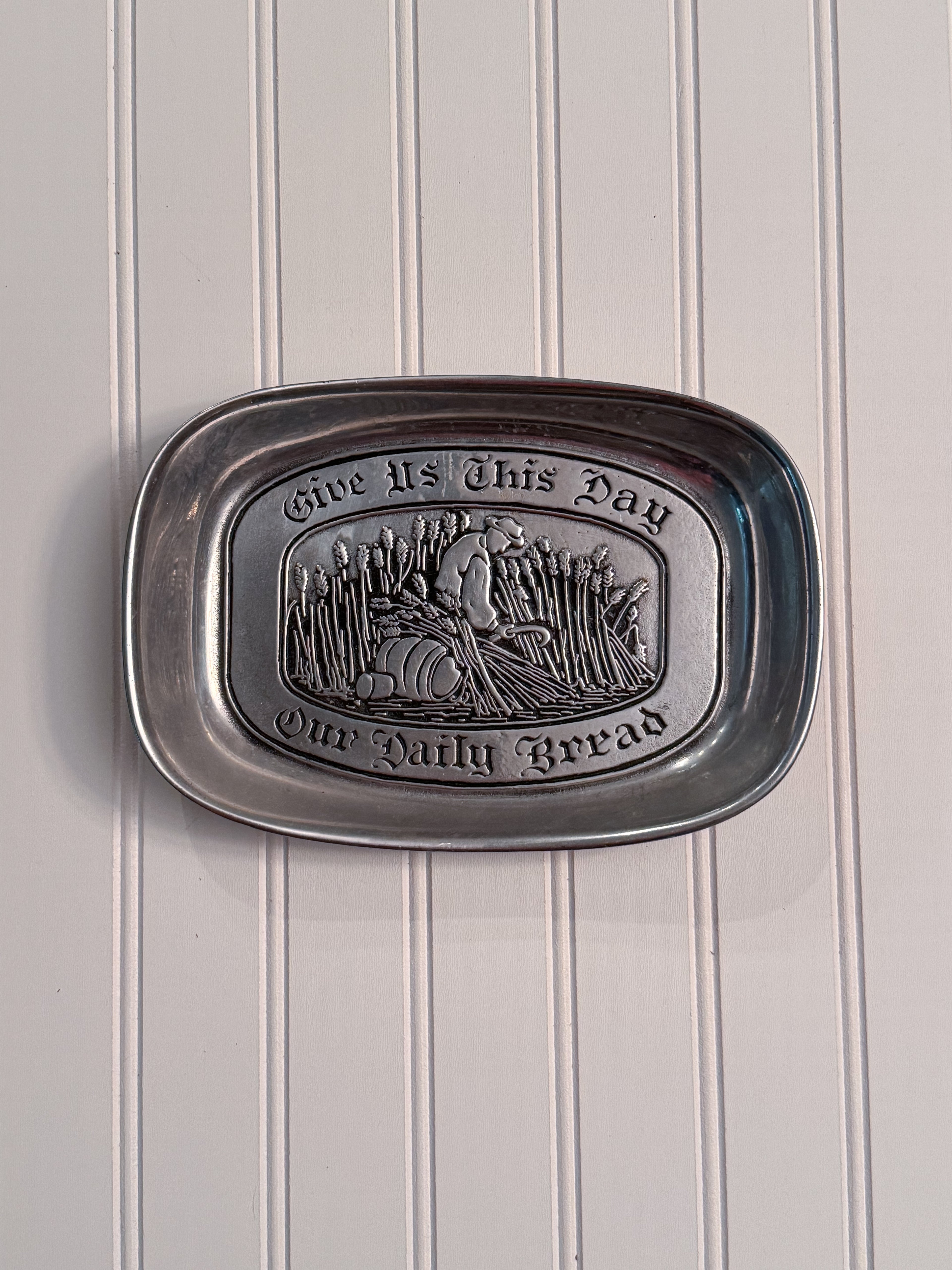 Wilton Armetale “Our Daily Bread” Tray | Vintage Bread Tray