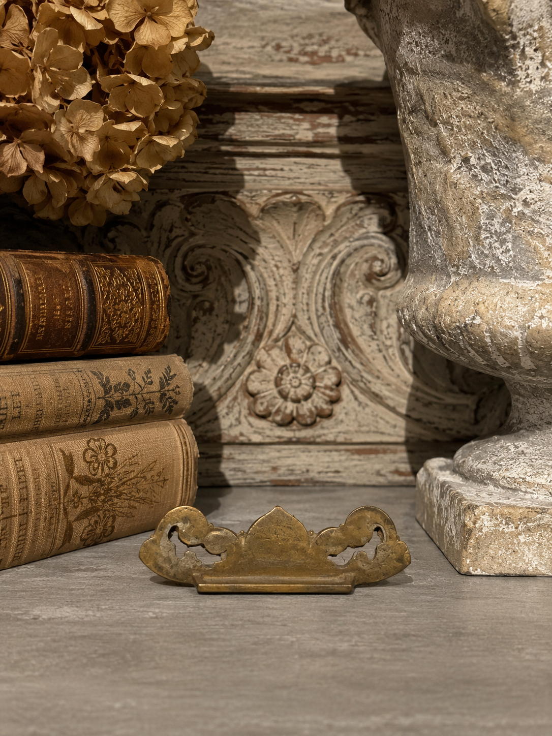 French Ormolu Pediment Fragment | Salvaged Clock Mount
