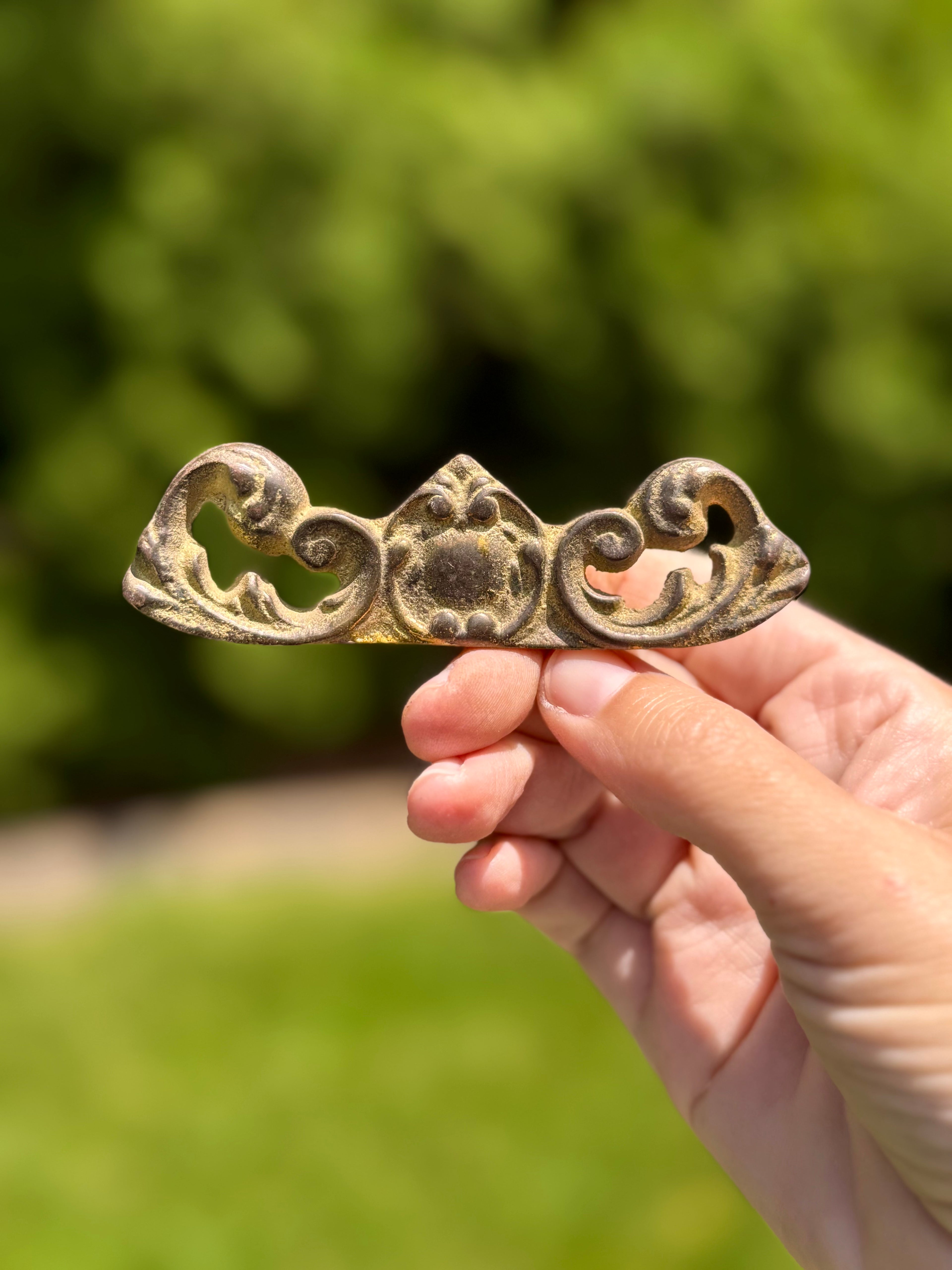 French Ormolu Pediment Fragment | Salvaged Clock Mount
