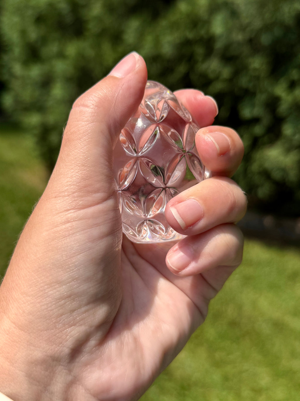 Vintage Waterford Crystal Egg Hand Cooler Paperweight | Made in Ireland | Complete with Original Box & Papers