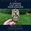 Vintage Cast Metal Personalized “PRICE” Door Knocker