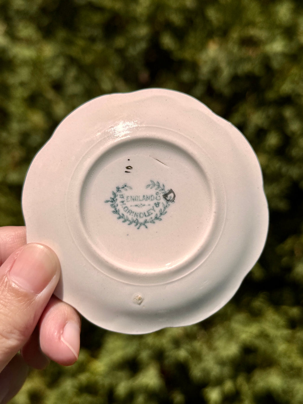 Antique English Gold Trim Butter Pats by A.J. Wilkinson | Set of 6