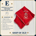 Vintage U.S. Navy “Mother” Sweetheart Hanky | Embroidered Silk