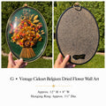 Vintage Cideart Belgium Dried Flower Wall Art