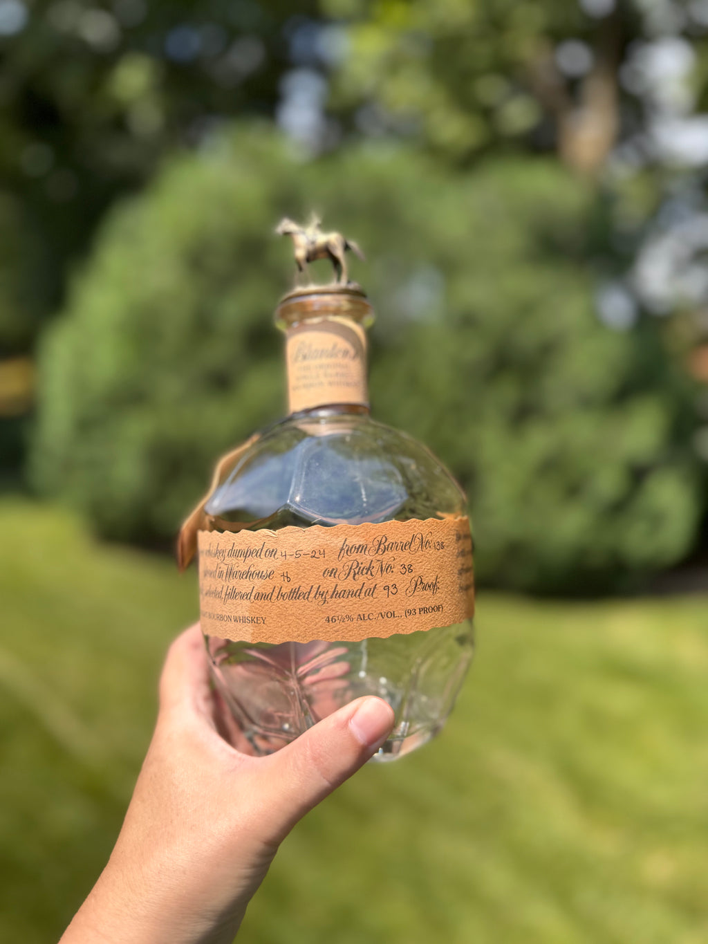 Blanton’s Original Single Barrel Bourbon Bottle