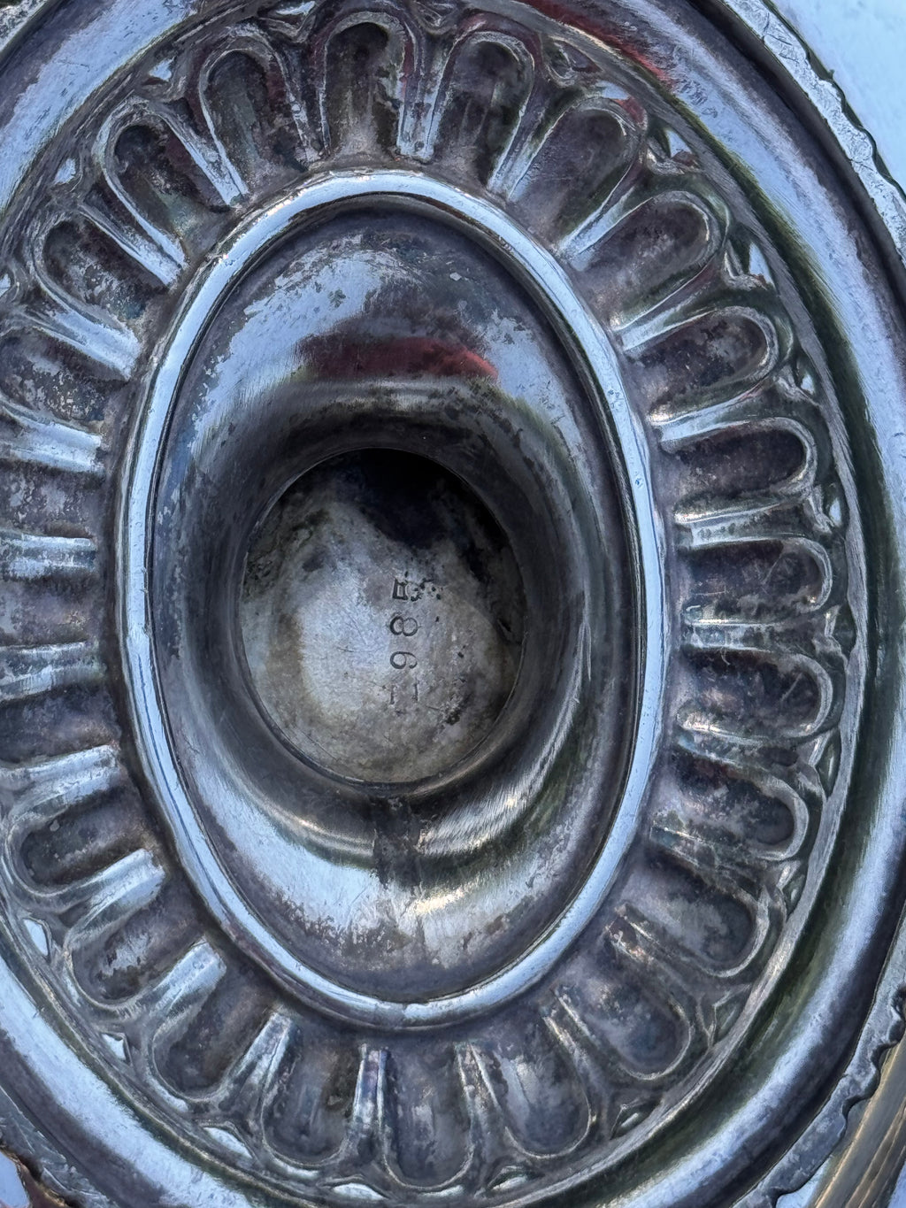Antique Silverplate Ram’s Head Centerpiece Bowl with Draped Chains | E.G. Webster & Son