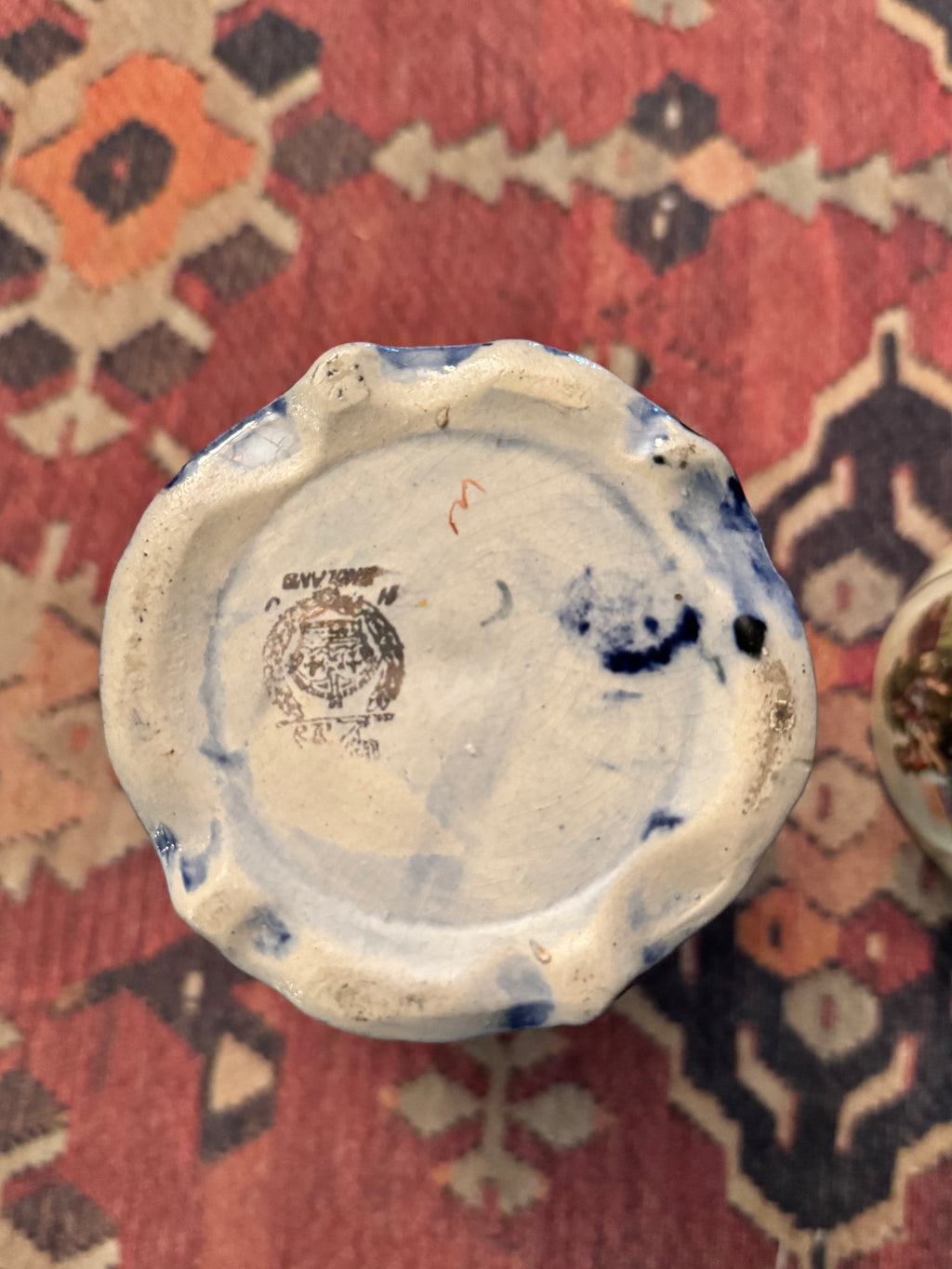 Antique English Cobalt & Gilt Double-Handled Pastoral Vases | Matching Pair