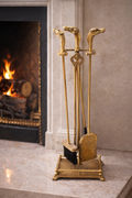 Equestrian Brass Fireplace Tool Set | Estate Collection, 30.5”