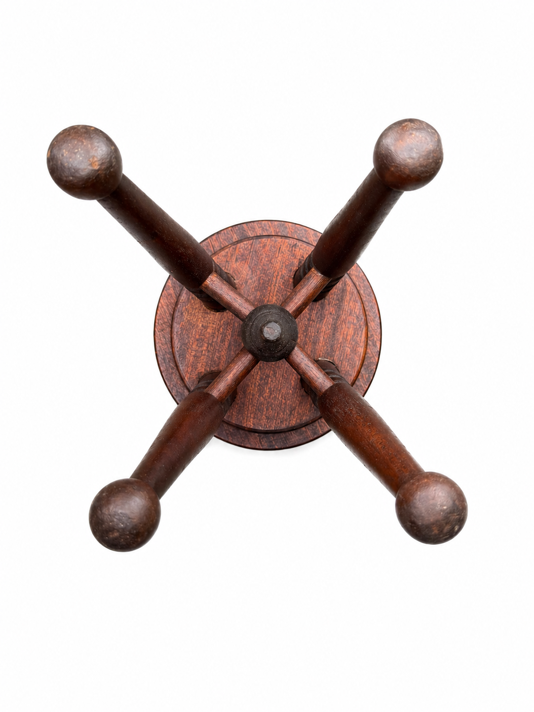 Antique Adjustable Piano Stool — Salesman Sample, Mahogany