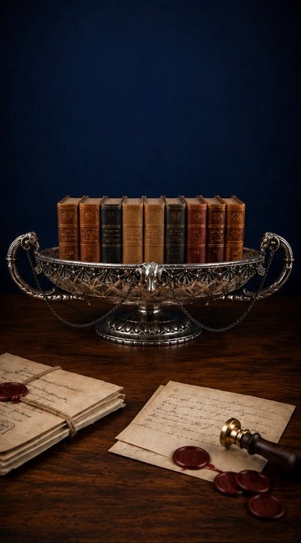 Antique Silverplate Ram’s Head Centerpiece Bowl with Draped Chains | E.G. Webster & Son