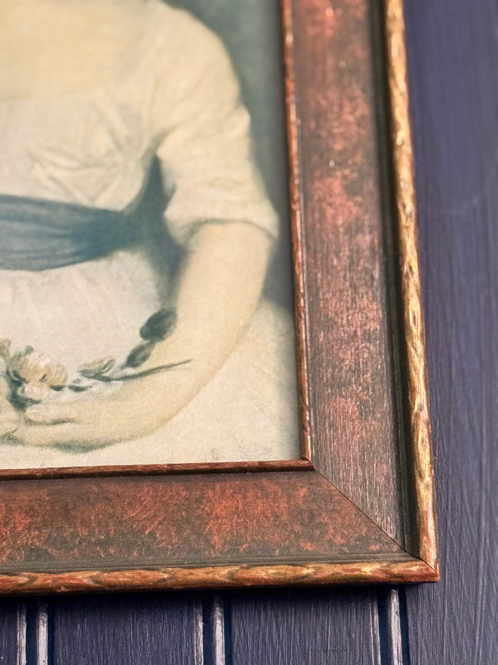 Vintage “Simplicity” Portrait Print after Sir Joshua Reynolds | Dayton Company Framed Art