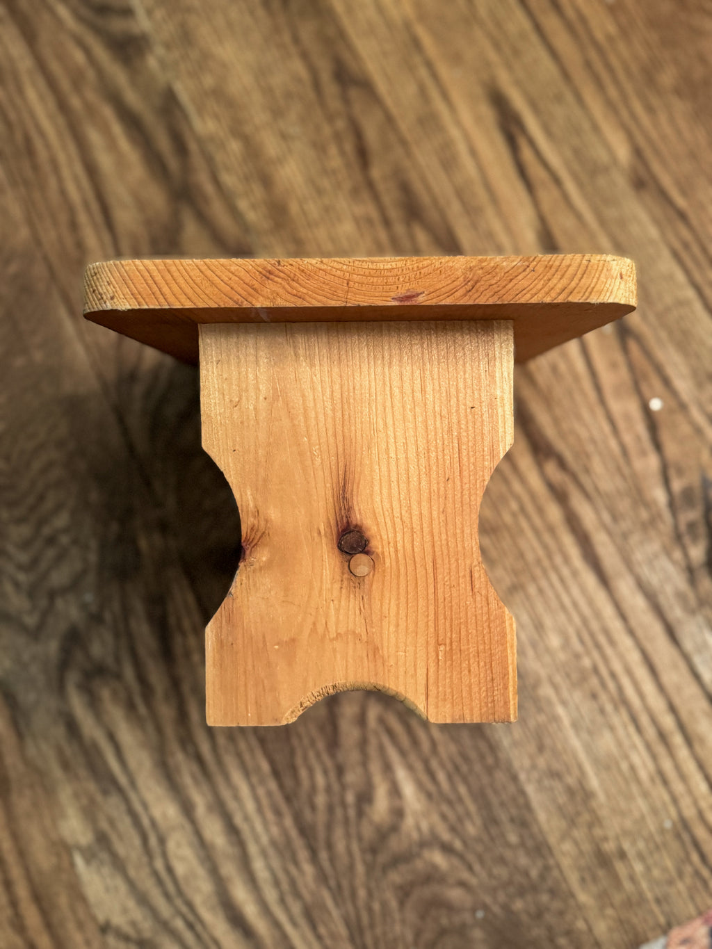 Vintage Wooden Riser Stool | Natural Wood Display Stand