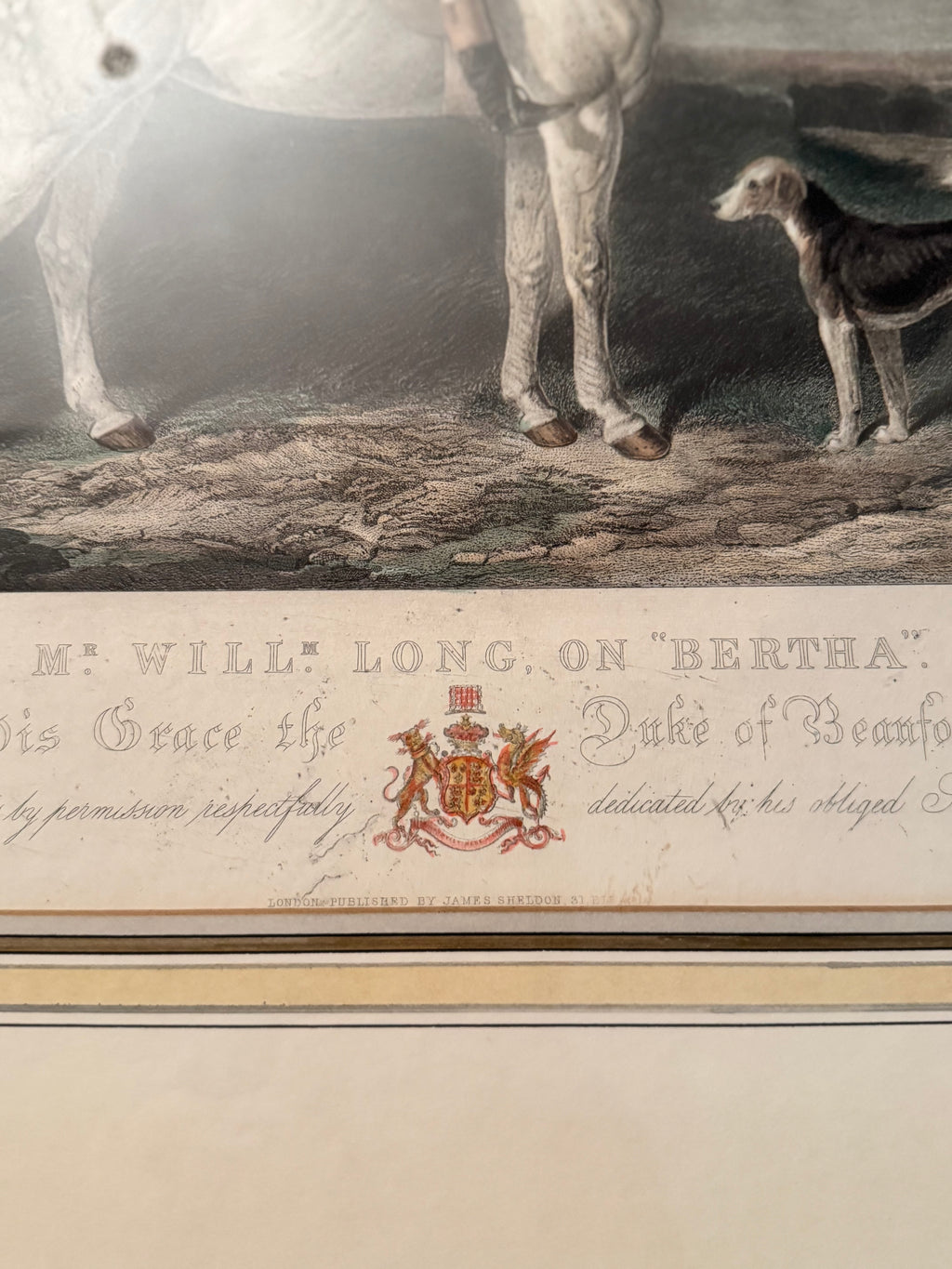 Pair of Virginia Metalcrafters Barraud Horsemen Hand-Colored Restrike Engravings