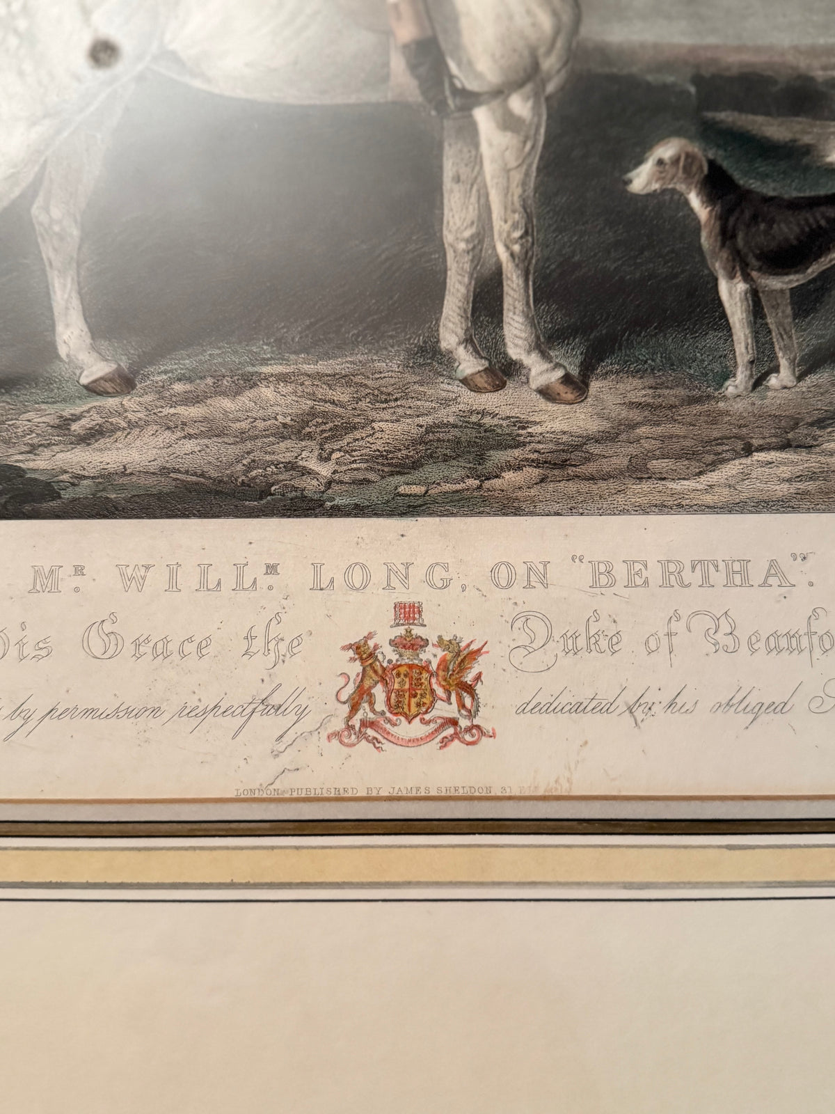 Pair of Virginia Metalcrafters Barraud Horsemen Hand-Colored Restrike Engravings