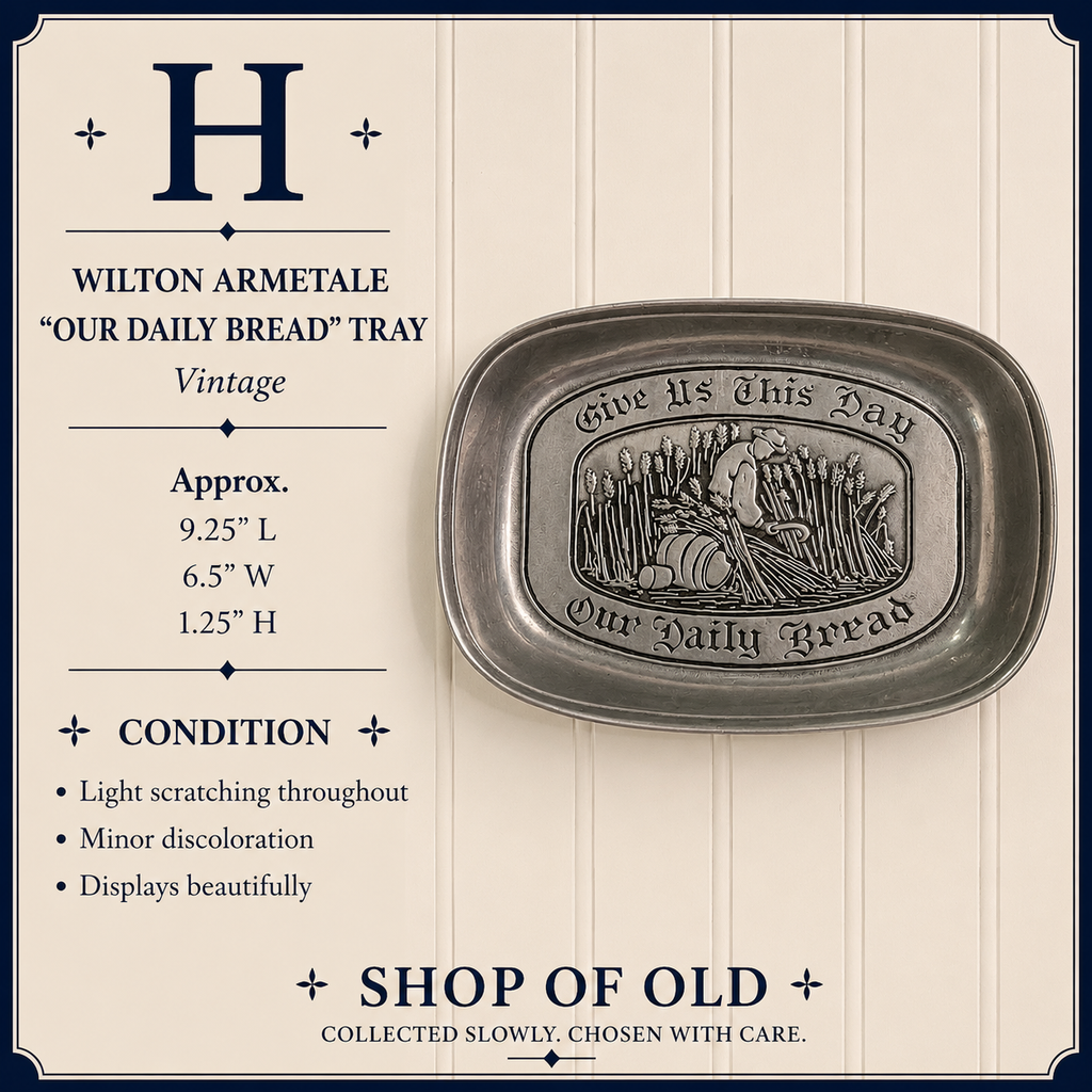 Wilton Armetale “Our Daily Bread” Tray | Vintage Bread Tray