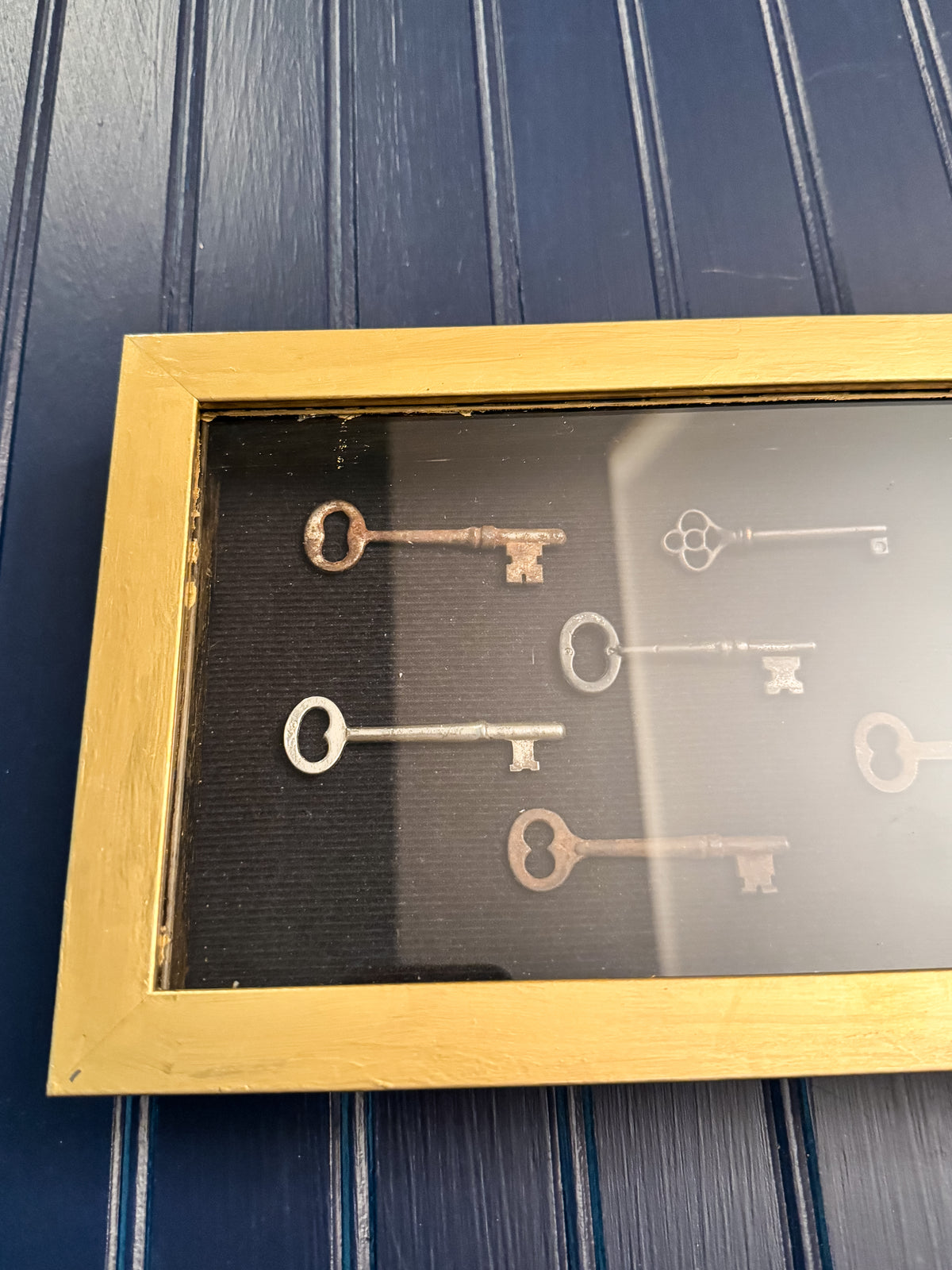 One-of-a-Kind Framed Antique Skeleton Key Collection | 10 Authentic Keys