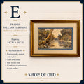 Framed Paul Sawyier Reflections on Elkhorn Creek Print | Matted Kentucky Landscape