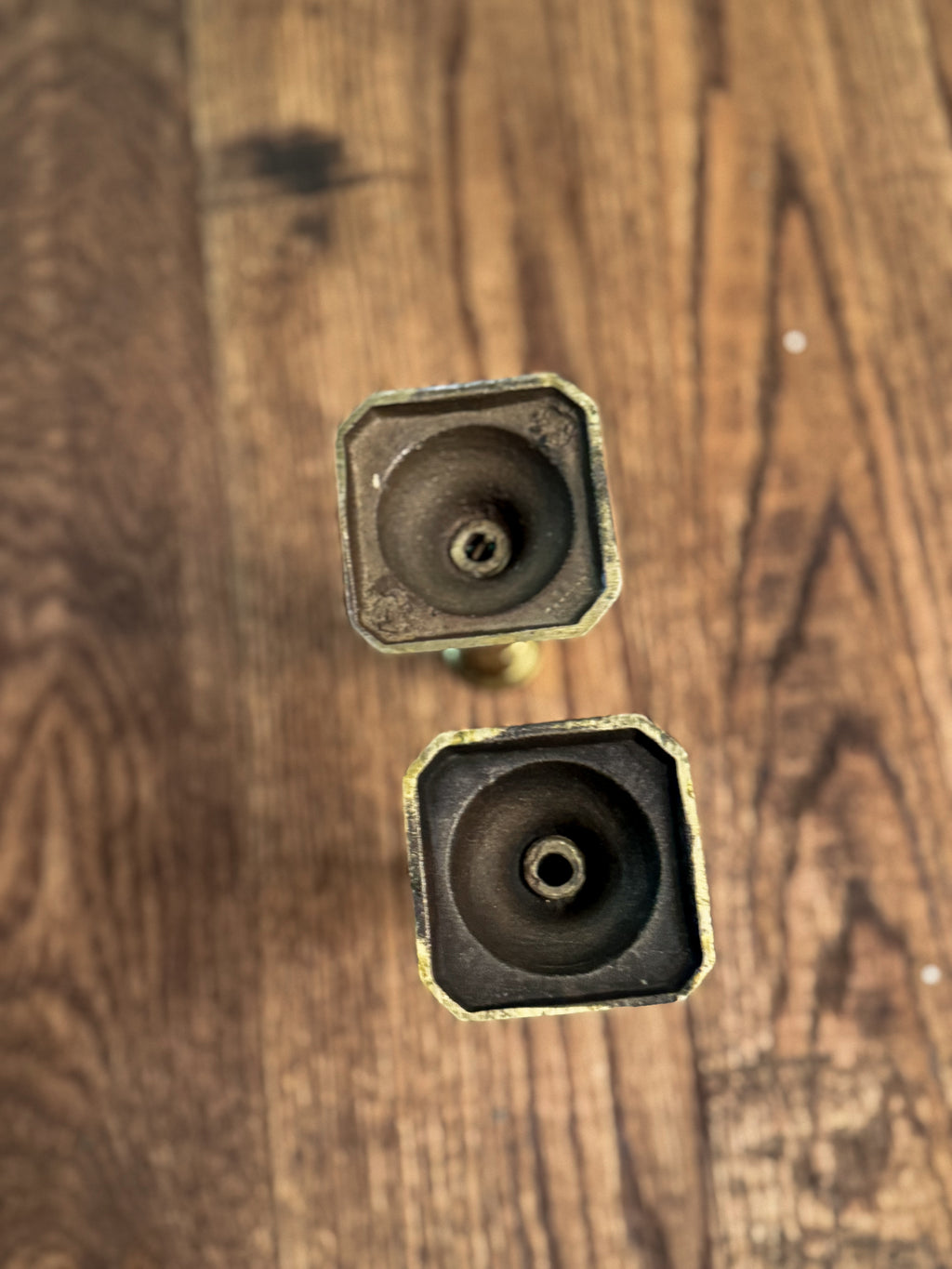 Vintage Solid Brass Candlestick Holders (Pair) | Classic Brass Candle Holders