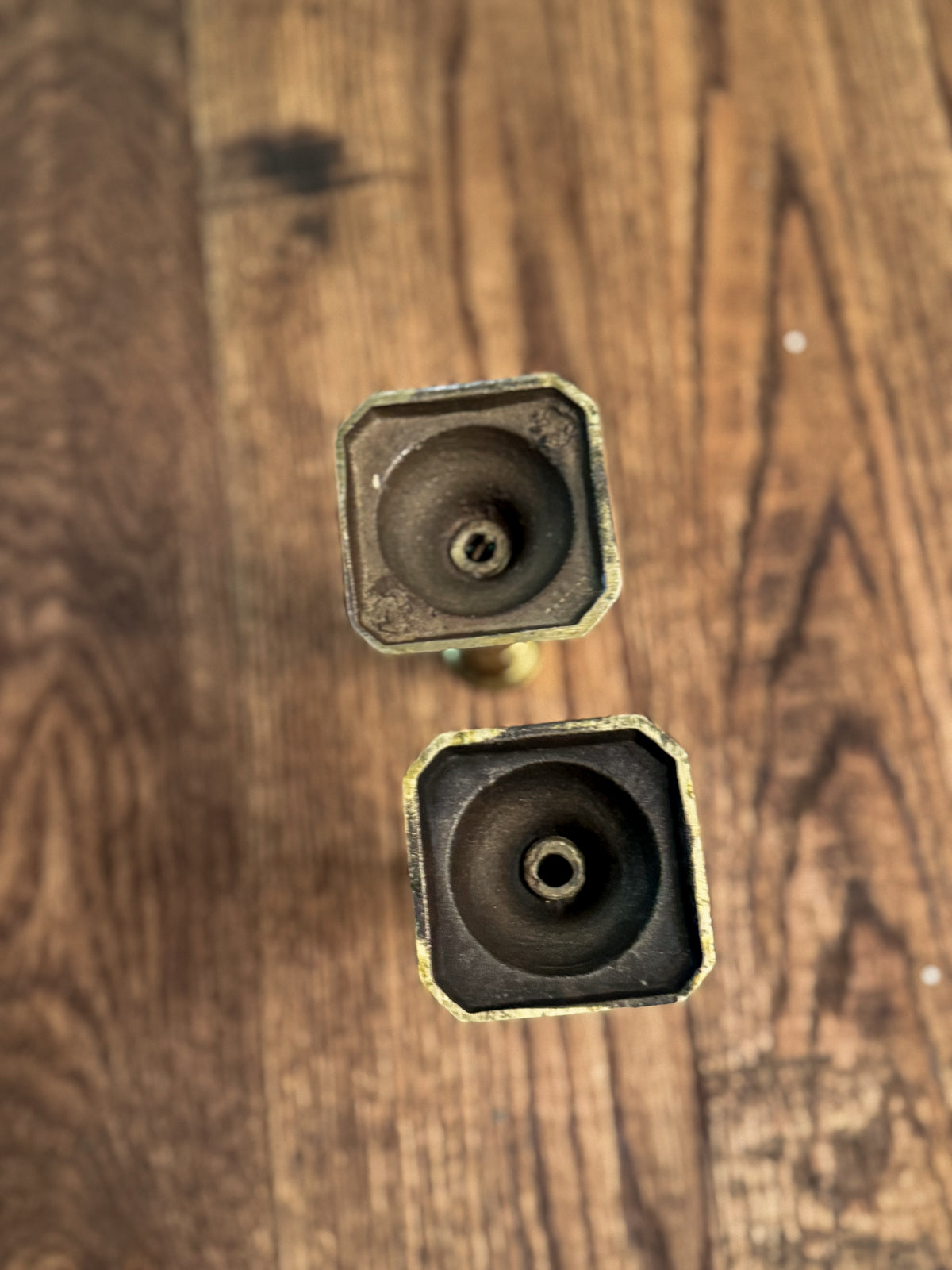 Vintage Solid Brass Candlestick Holders (Pair) | Classic Brass Candle Holders