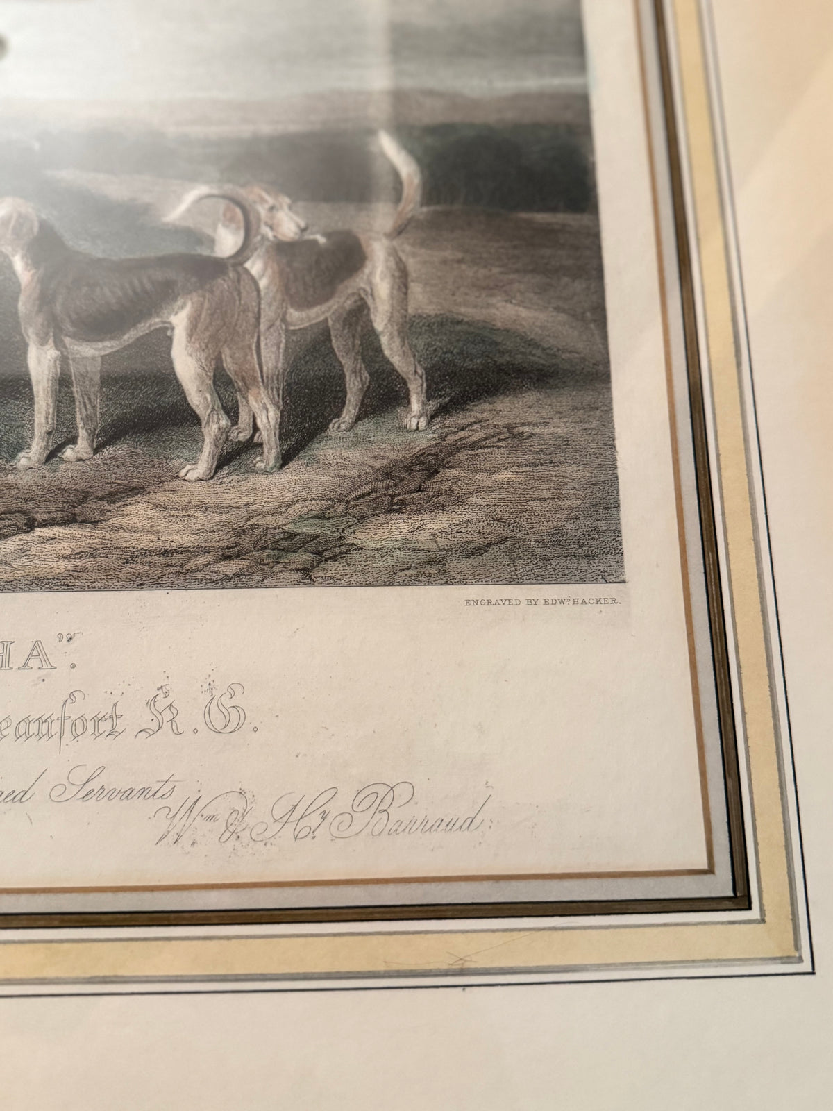 Pair of Virginia Metalcrafters Barraud Horsemen Hand-Colored Restrike Engravings