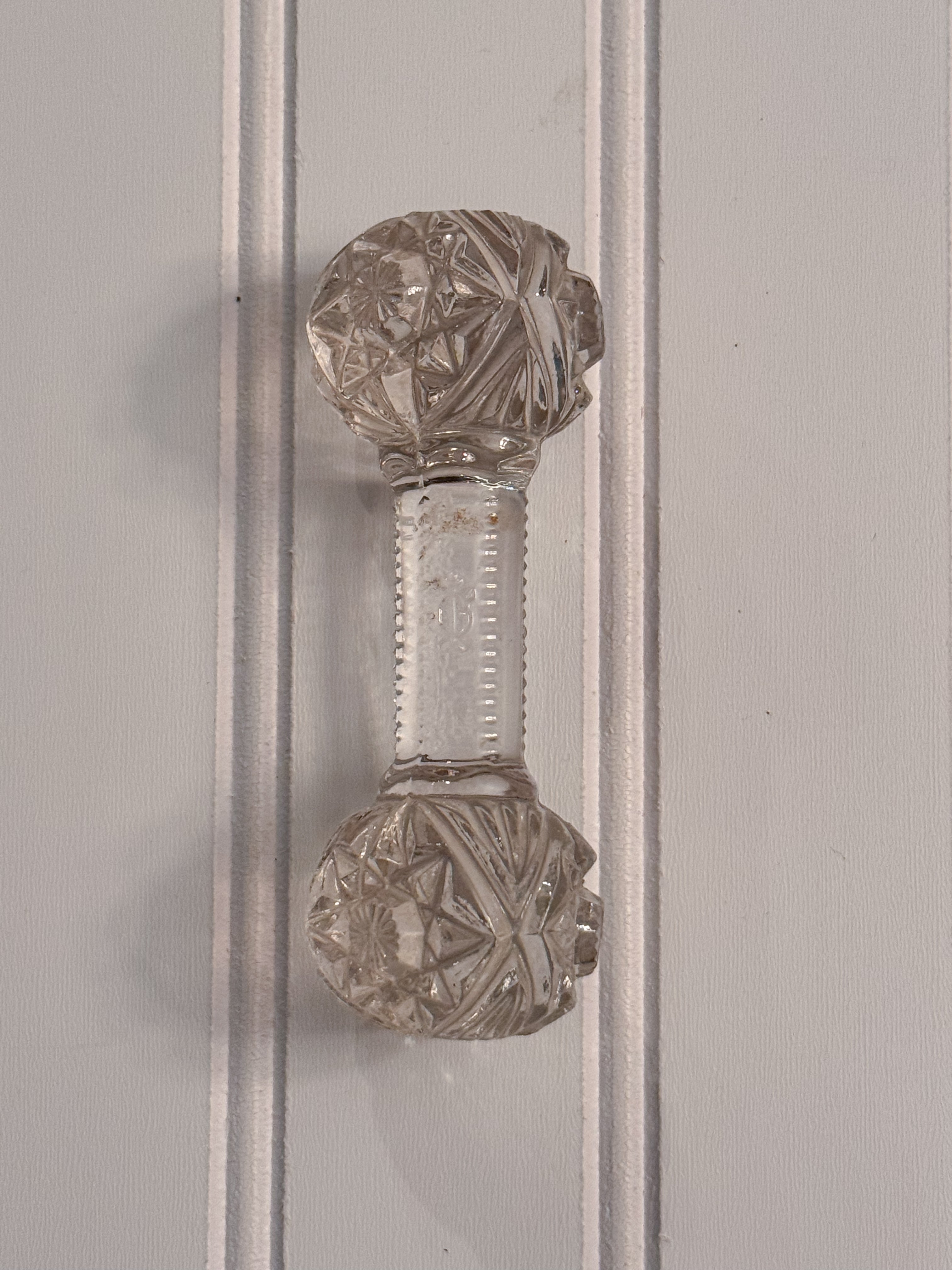 Imperial Glass Knife Rest | EAPG Hobstar Pattern | Vintage