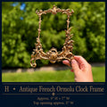 Antique French Ormolu Clock Front Frame | Rococo Gilt Bronze Mount | Architectural Fragment