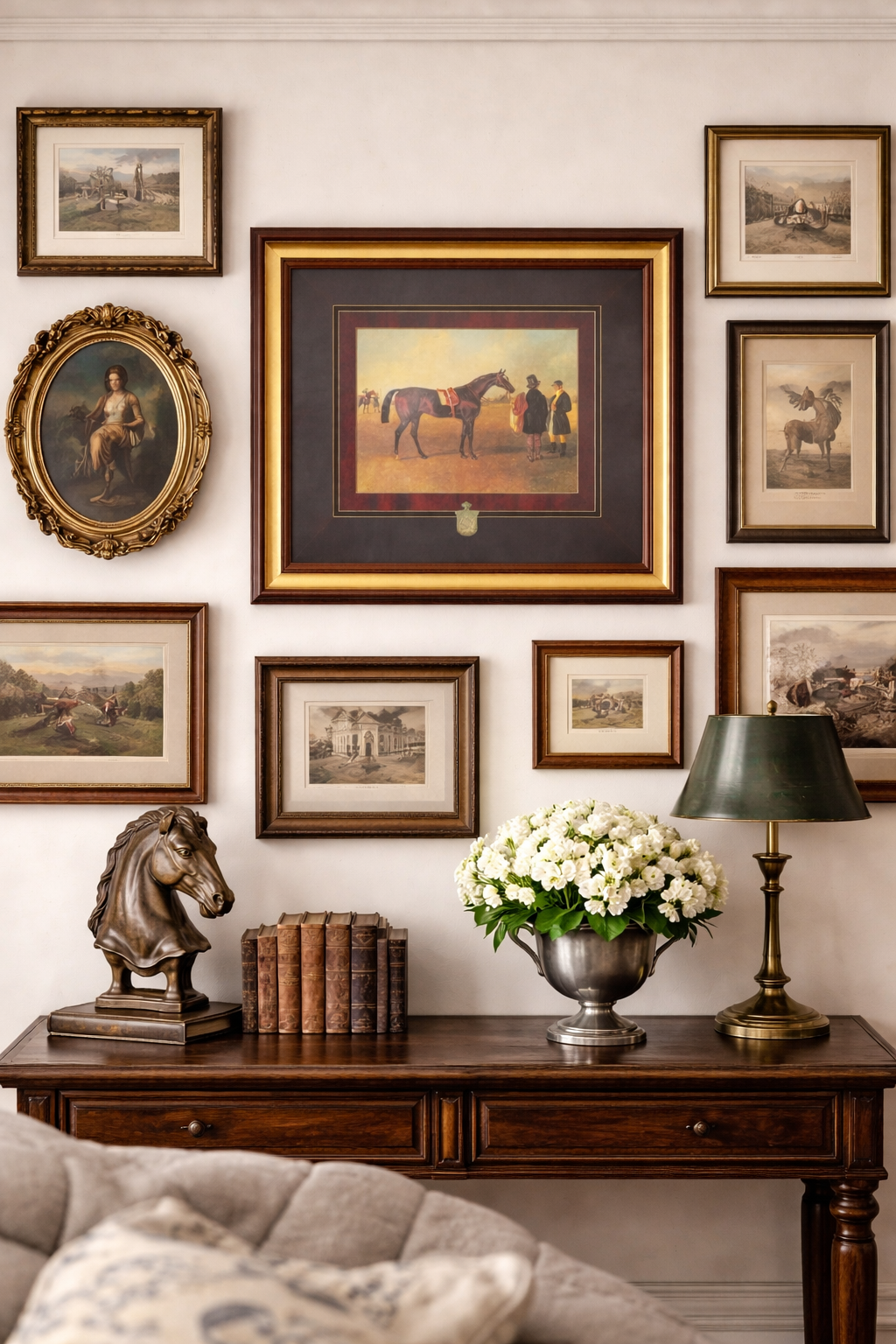 Framed Equestrian Study Print | Ralph Lauren Style Wall Art