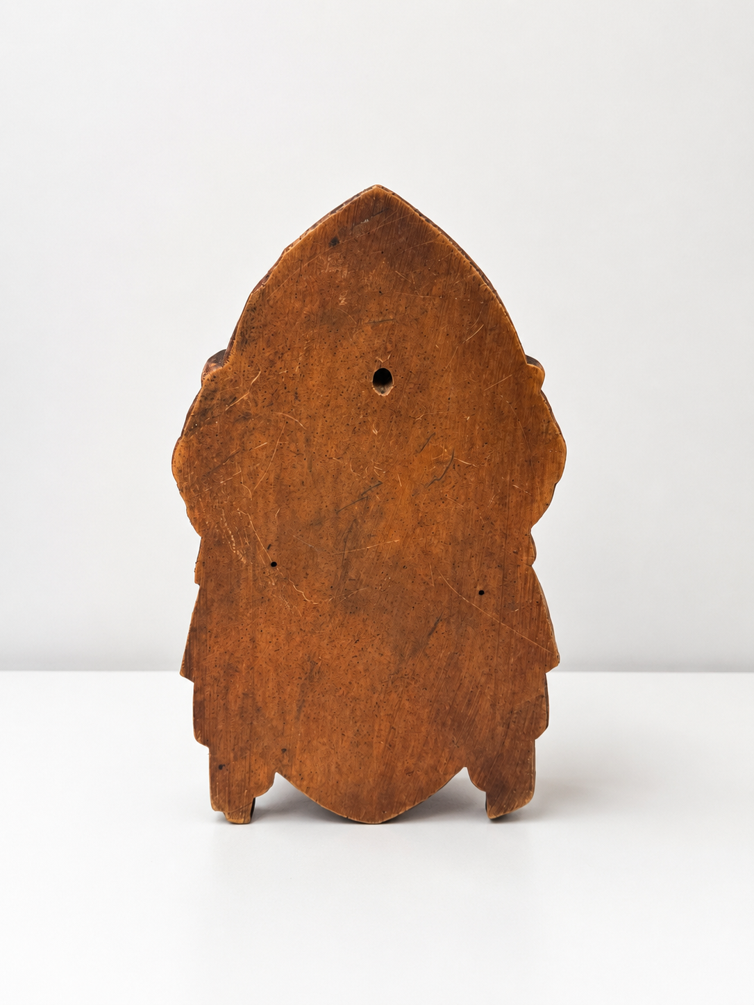 Antique Neoclassical Architectural Salvage Head with Broken Nose | Wall-Mount Composition Fragment, 8”