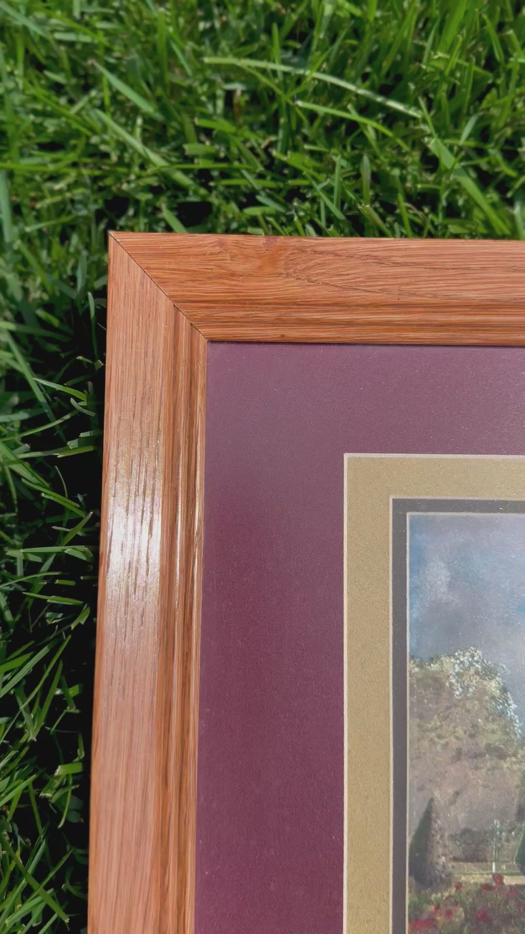 Estate Castle Print with Light-Reflective Finish | 16x13 Framed