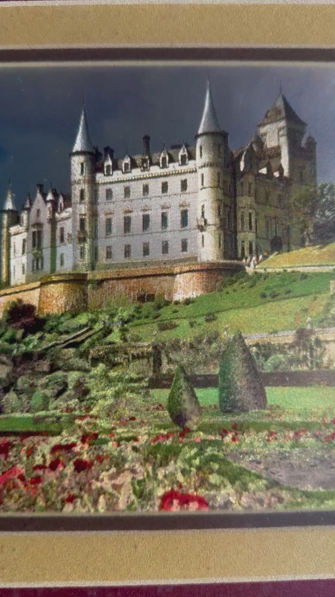 Estate Castle Print with Light-Reflective Finish | 16x13 Framed