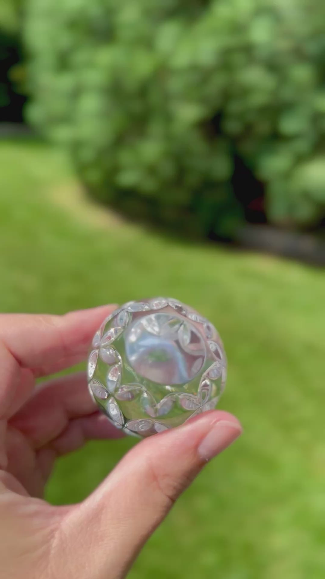 Vintage Waterford Crystal Egg Hand Cooler Paperweight | Made in Ireland | Complete with Original Box & Papers