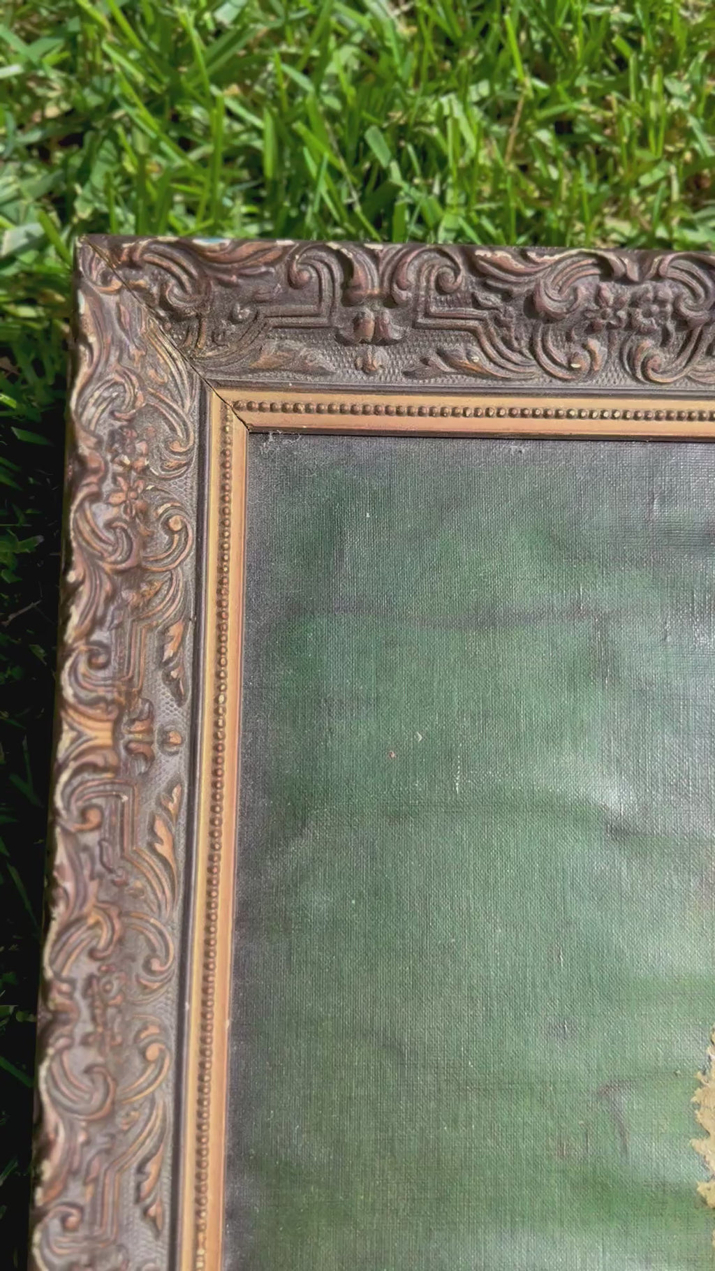 Vintage El Greco Portrait Print in Ornate Resin Frame