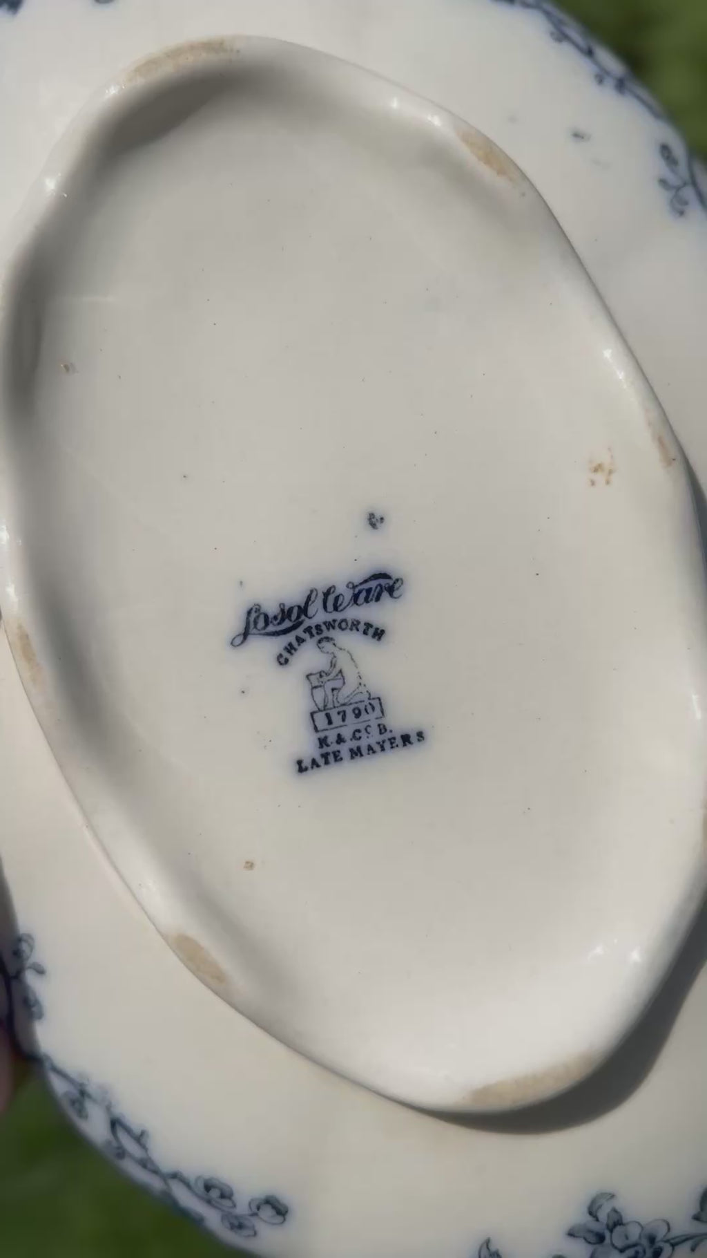 Early 20th C English Lordsware Chatsworth Covered Tureen