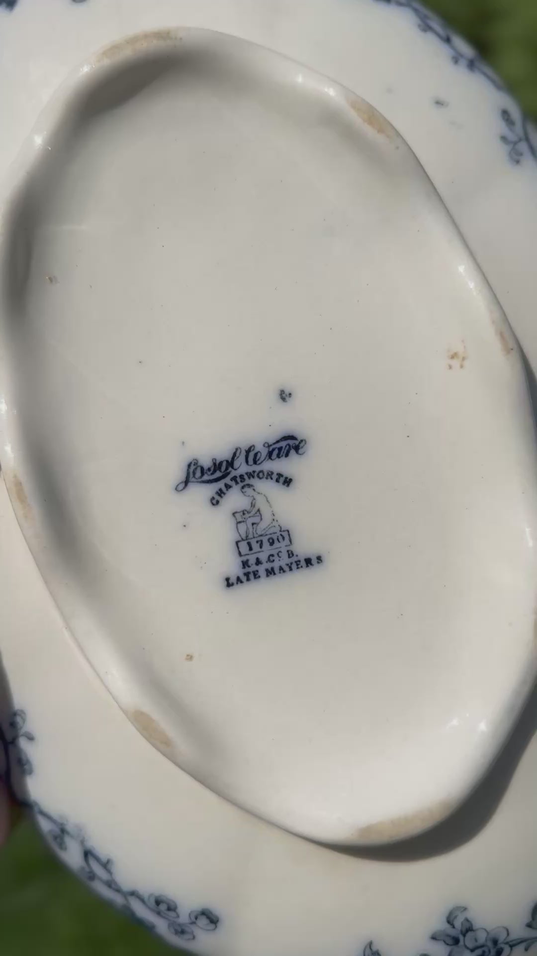 Early 20th C English Lordsware Chatsworth Covered Tureen