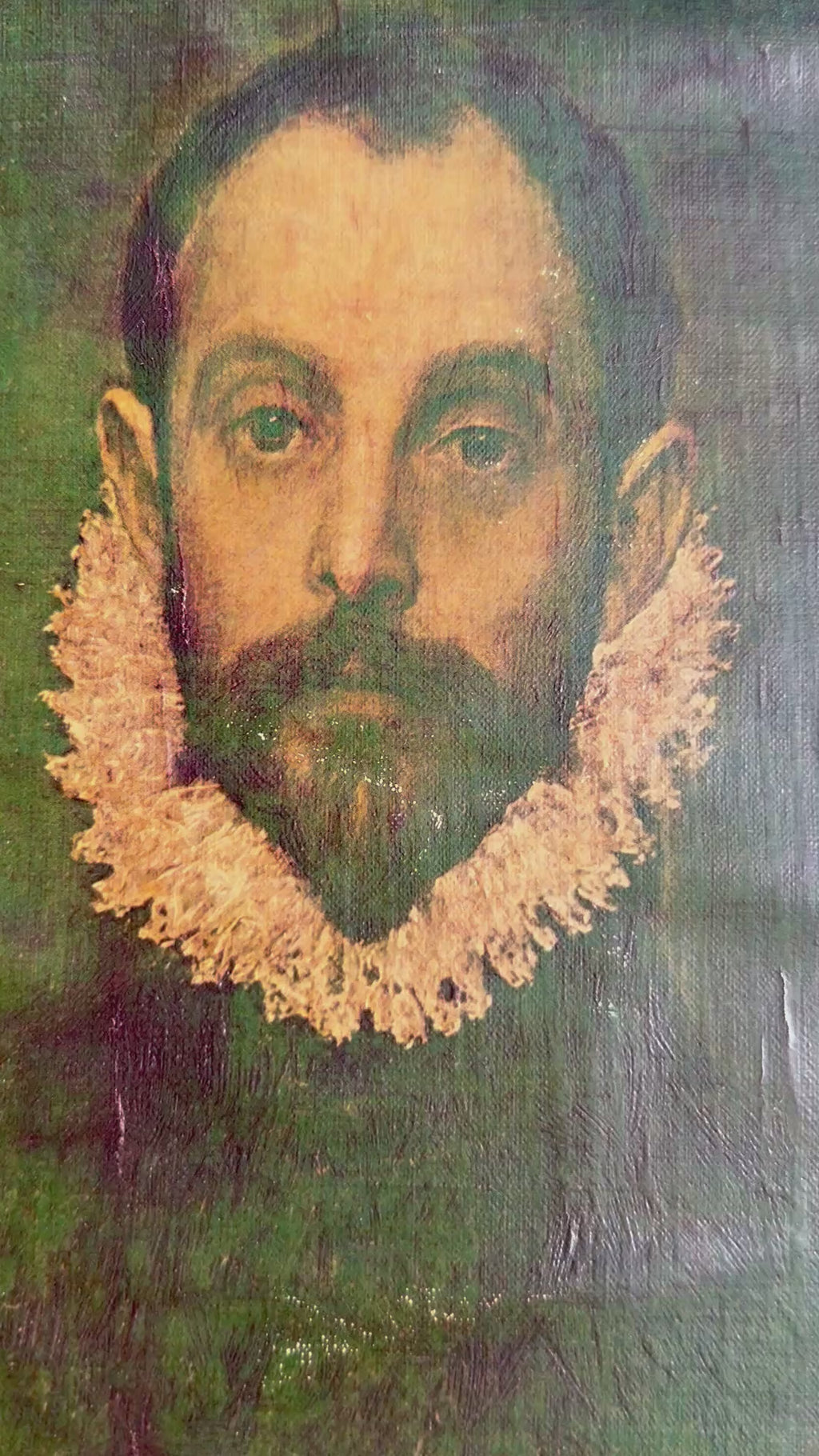 Vintage El Greco Portrait Print in Ornate Resin Frame